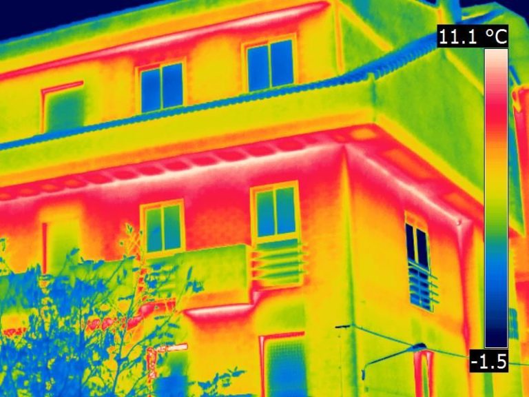 Dispersione di calore edificio
